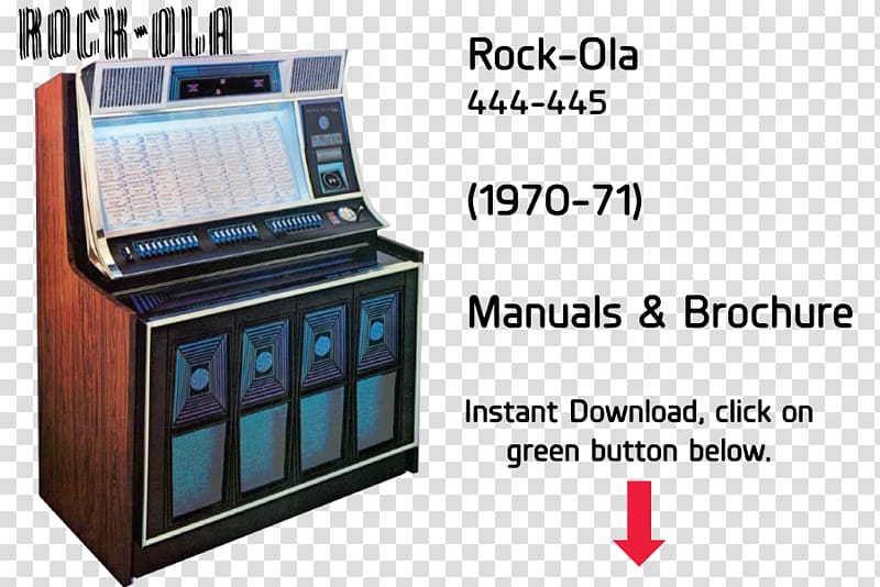 Jukebox Rock-Ola Product Manuals Seeburg Corporation Troubleshooting, rockola transparent background PNG clipart