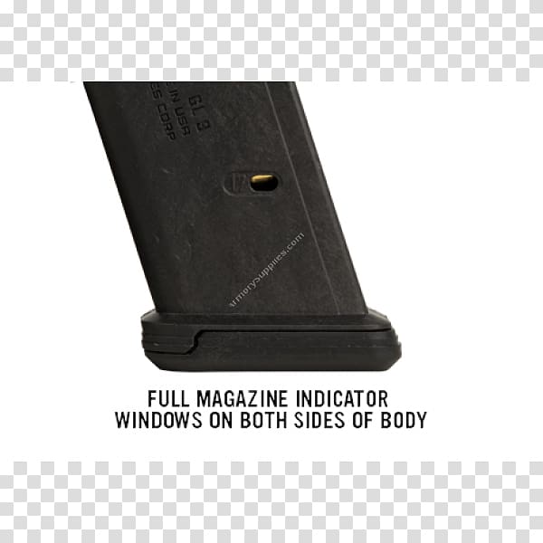 MAGPUL PMAG FOR GLOCK 17 17RD BLK Magpul Industries PMAG 17 GL9 Glock G17 9x19mm Parabellum MAG546, glock 17 transparent background PNG clipart