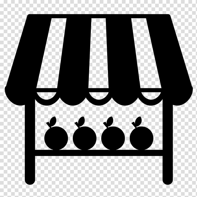 market stalls clip art black and white