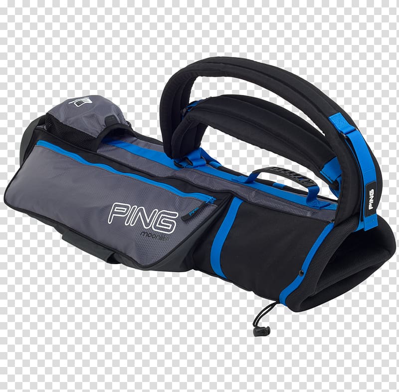 Ping Bag Golf Clubs Golf equipment, black charcoal transparent background PNG clipart