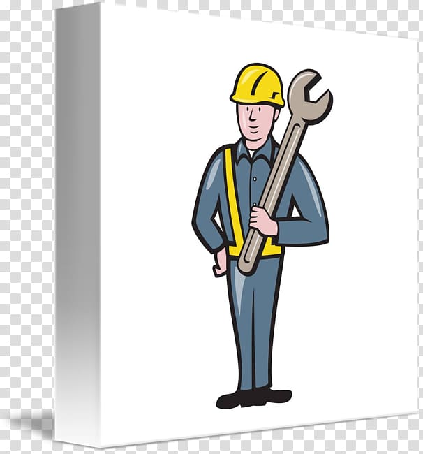Construction worker Laborer Architectural engineering , spanner cartoon transparent background PNG clipart