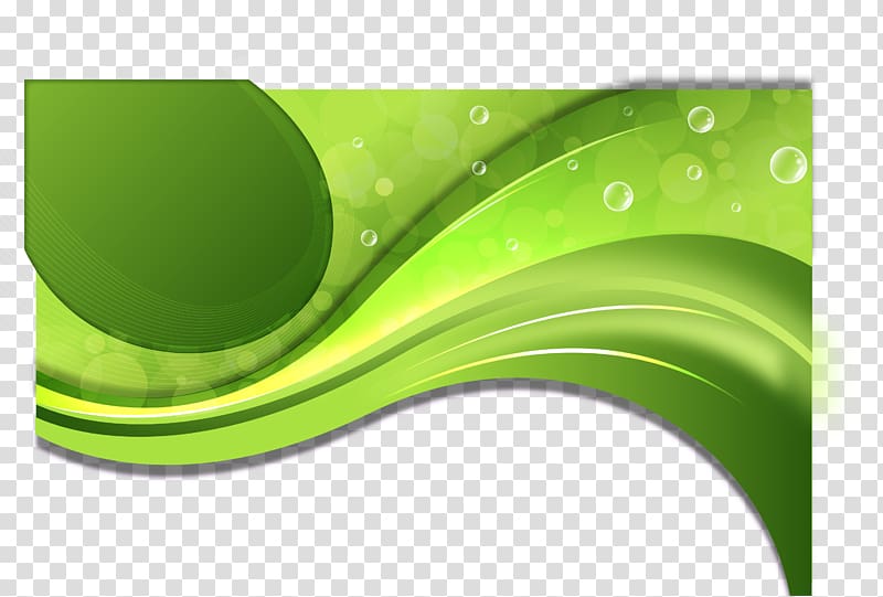 green wave vector png