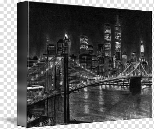 Brooklyn Bridge Drawing Pencil Printing, bridge transparent background PNG clipart