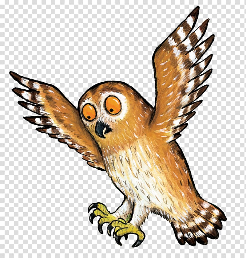 brown owl , The Gruffalo Book Children\'s literature Room On The Broom, owl transparent background PNG clipart