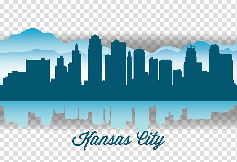 Kansas City Skyline Silhouette Illustration, city illustration transparent background PNG clipart