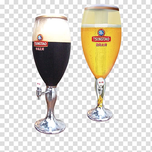 Beer glassware Wine glass Tsingtao Brewery Champagne glass, Wine transparent background PNG clipart