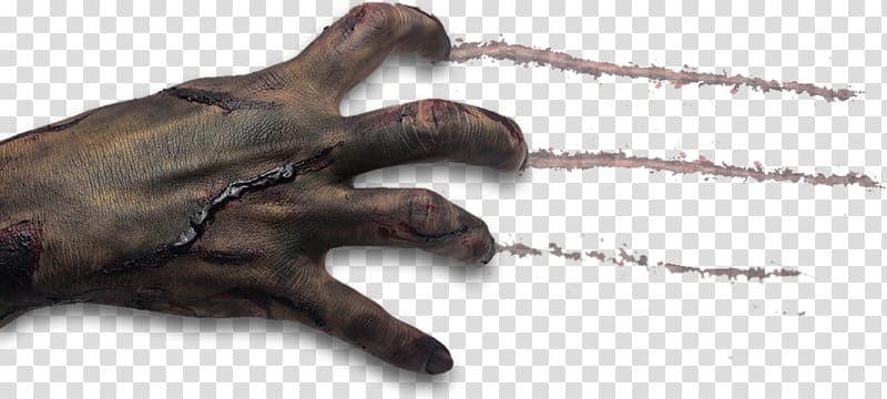 right human hand scratching illustration, Zombie, zombie hand transparent background PNG clipart