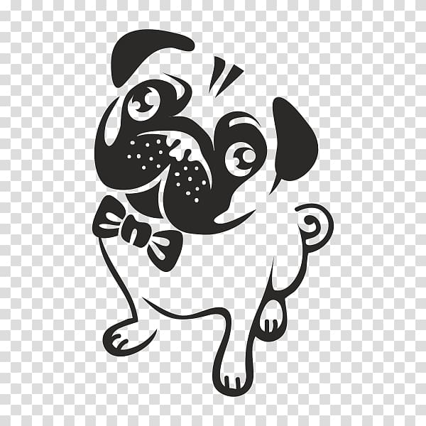 Pug Puppy T-shirt Bulldog Decal, puppy transparent background PNG clipart