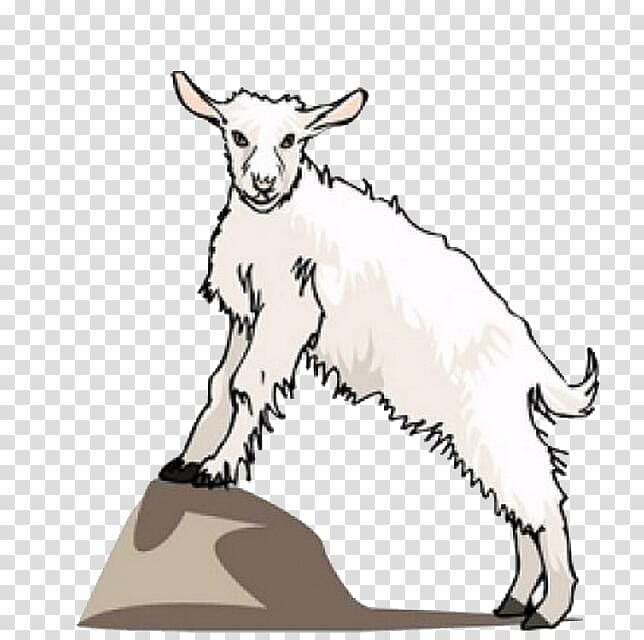 Goat Sheep Animation , Hand-painted goat transparent background PNG clipart