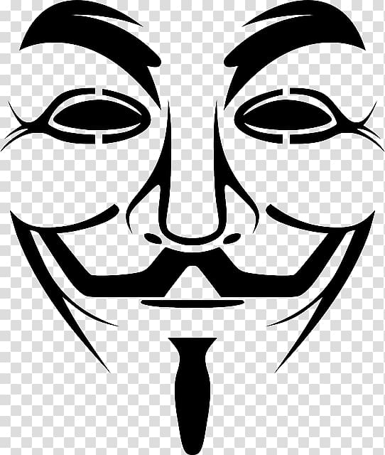 Guy Fawkes mask Gunpowder Plot V , mask transparent background PNG clipart