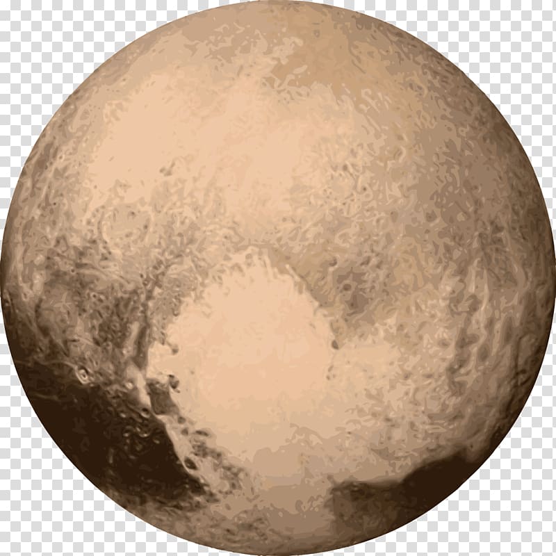 New Horizons Pluto\'s heart Charon Planet, Pluto transparent background PNG clipart