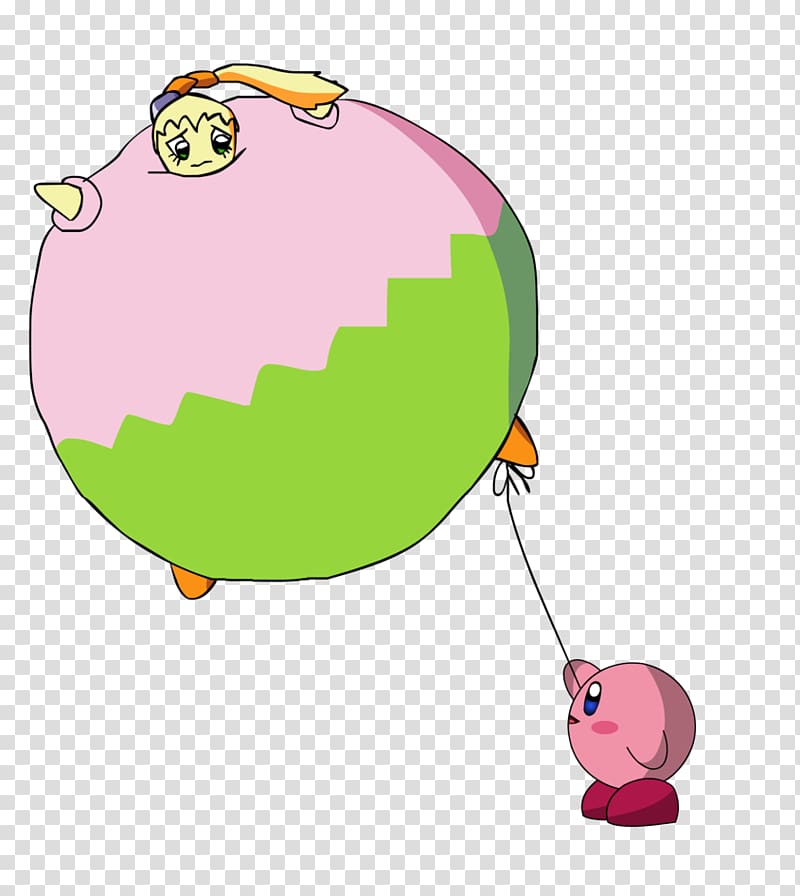 Kirby and the Rainbow Curse Balloon , balloon transparent background PNG clipart