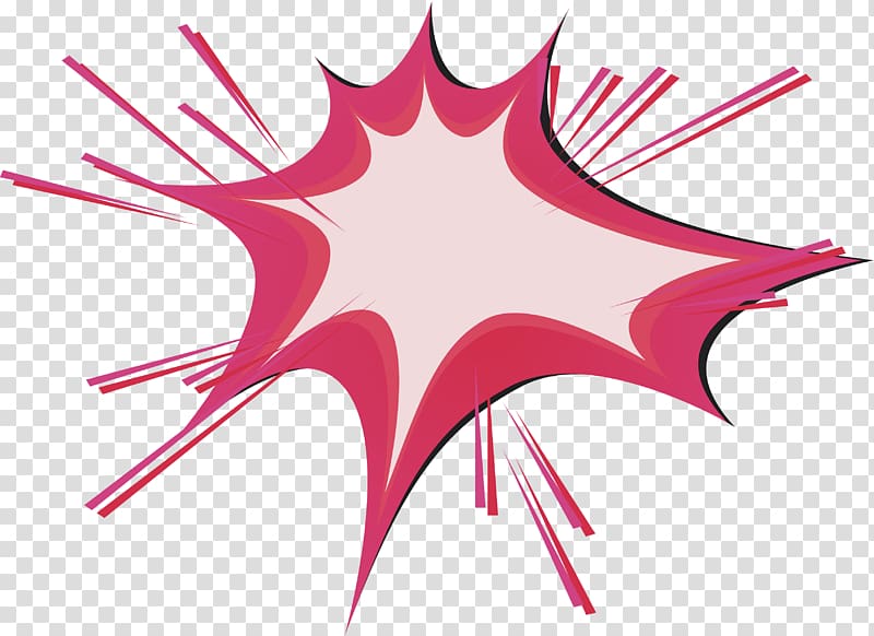 , Pink ray explosive stickers transparent background PNG clipart