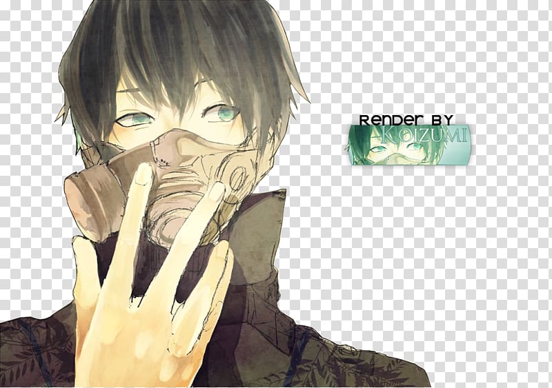 Anime Gas mask Boy, Manga boy transparent background PNG clipart