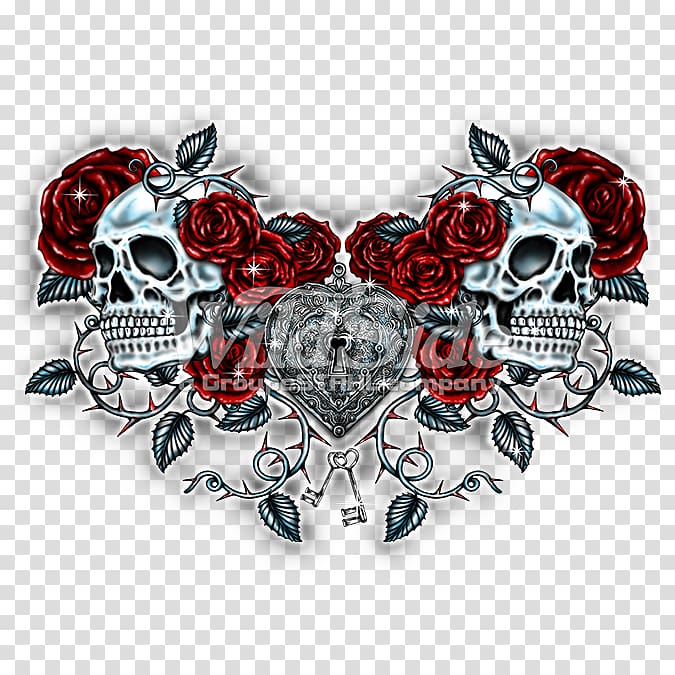 Skulls Unlimited International Calavera Rose T-shirt, skull transparent background PNG clipart