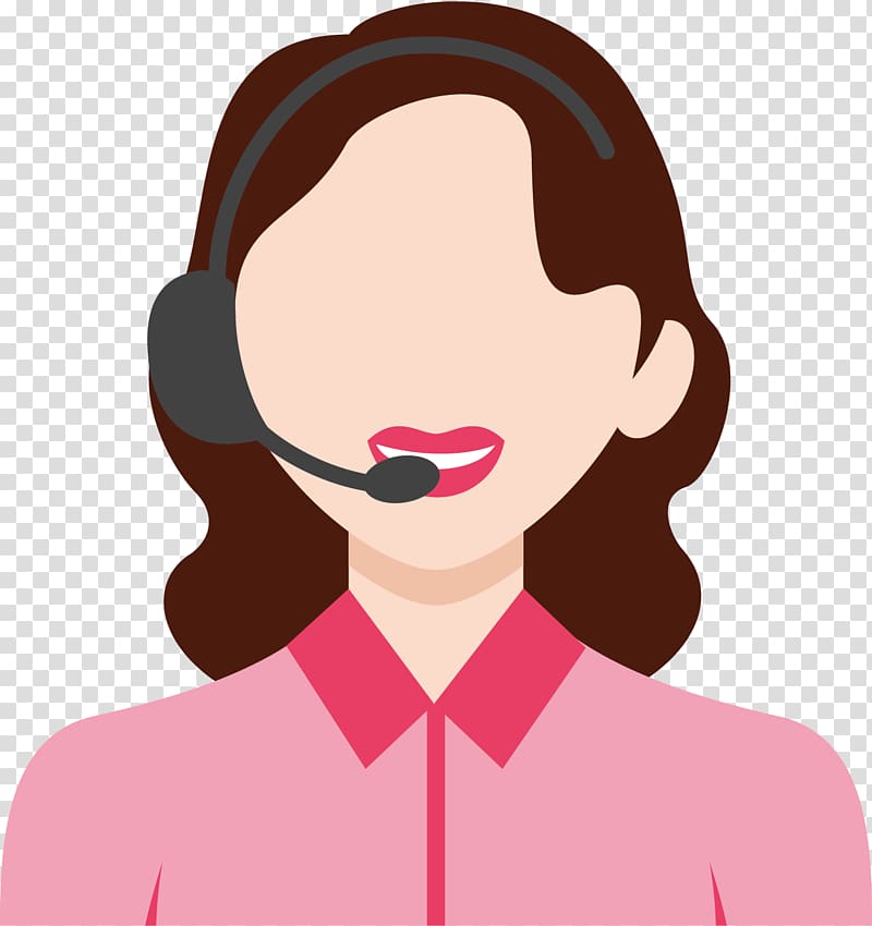 woman with headset illustration, Call Centre Customer Service Technical Support, call center female customer service transparent background PNG clipart