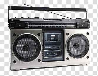 black and grey boombox radio radio 80s transparent background png clipart hiclipart black and grey boombox radio radio 80s