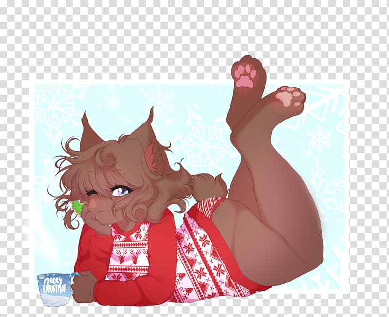 Furry fandom Fan art Yiff, celebrate christmas transparent background PNG clipart