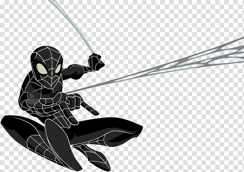 Spider-Man Animated series Drawing Animation Animated cartoon, Spiderman  black transparent background PNG clipart | HiClipart