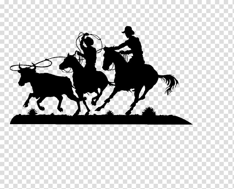 Team roping Cattle Ranch Breakaway roping Metal, team transparent background PNG clipart