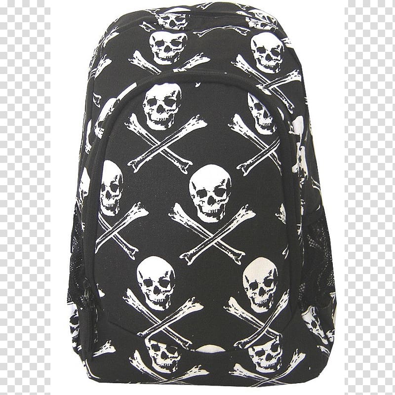 Backpack Bag Skull and crossbones Canvas, backpack transparent background PNG clipart