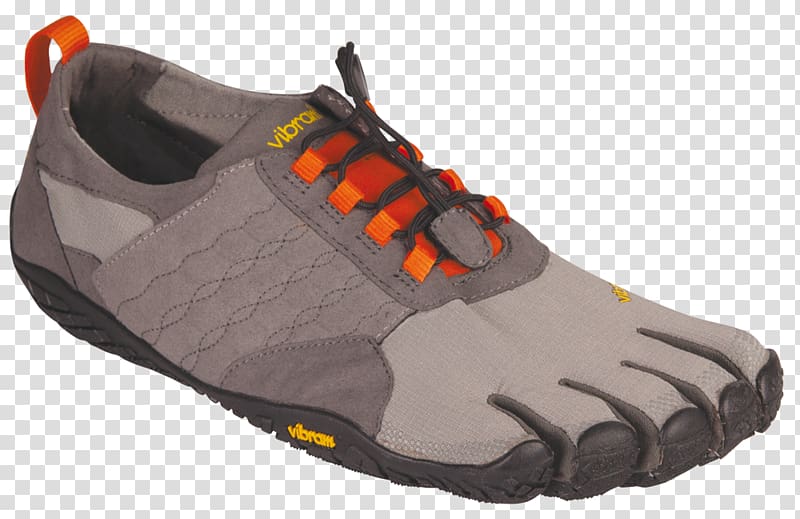 Vibram FiveFingers Footwear Clothing Blue, orange grey transparent background PNG clipart