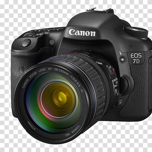 Canon EOS 7D Mark II Canon EF-S 18–135mm lens Canon EF lens mount Digital SLR, Camera transparent background PNG clipart