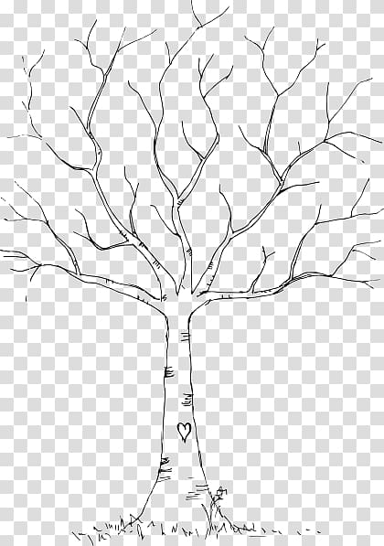 Fingerprint Tree Guestbook Gift, drawing tree transparent background PNG clipart