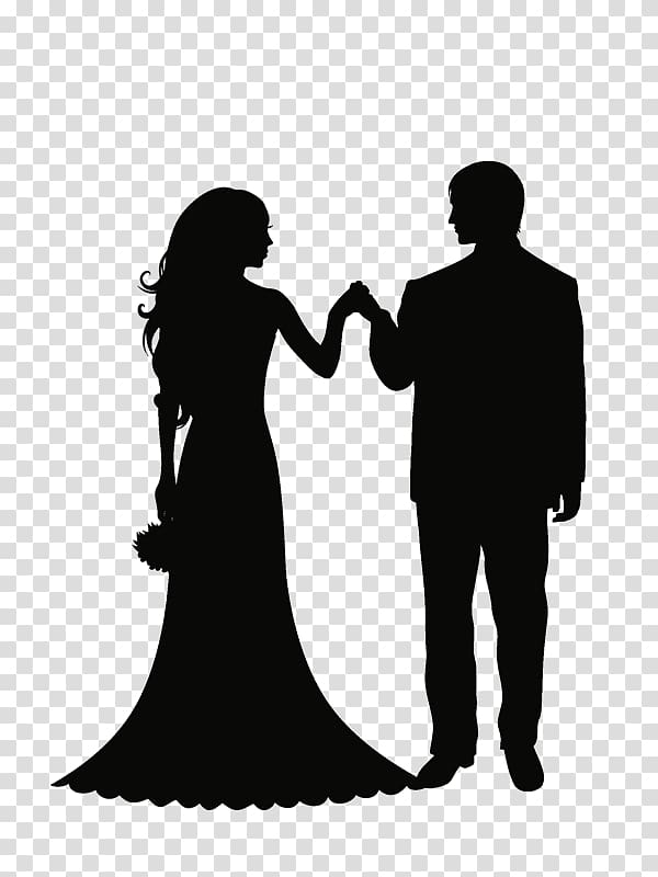Wedding invitation Bridegroom Marriage , Silhouette transparent background PNG clipart