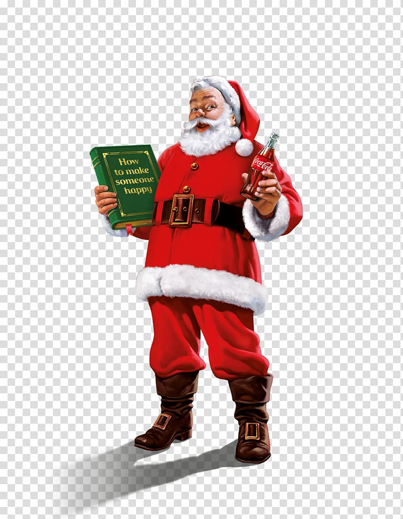 Coca-Cola Santa Claus Christmas Standee, santa claus transparent background PNG clipart