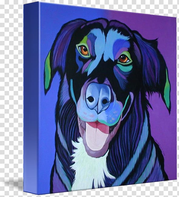 Dog Acrylic paint Painting Modern art, Dog transparent background PNG clipart