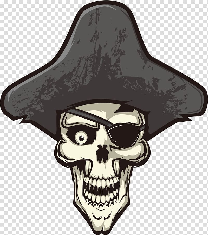Skull Calavera Piracy Euclidean , Pirate Skull transparent background PNG clipart