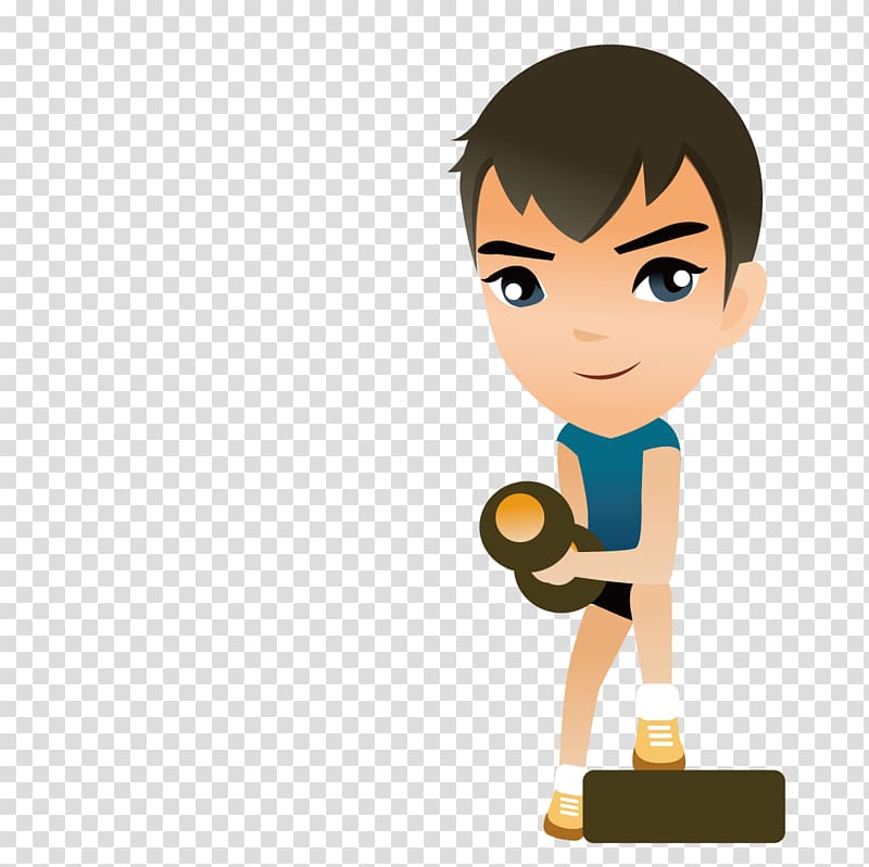 Dumbbell Illustration, Man with dumbbells transparent background PNG clipart