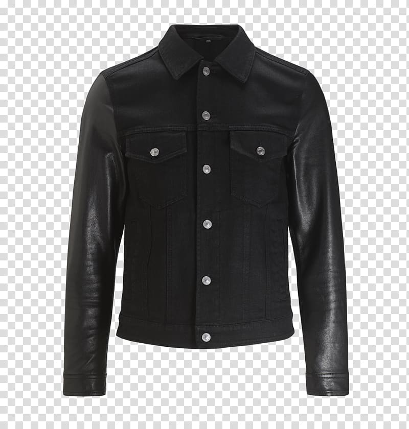 Jean jacket Denim Leather jacket, upscale men\'s clothing accessories border texture transparent background PNG clipart