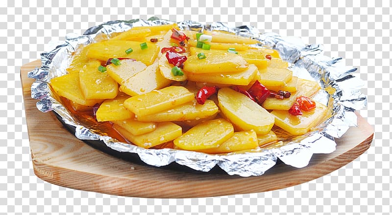 French fries Teppanyaki Shuizhu Potato chip, Iron onion fragrant potato chips transparent background PNG clipart