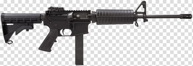 AR-15 style rifle 5.56×45mm NATO .223 Remington DPMS Panther Arms Colt AR-15, assault rifle transparent background PNG clipart
