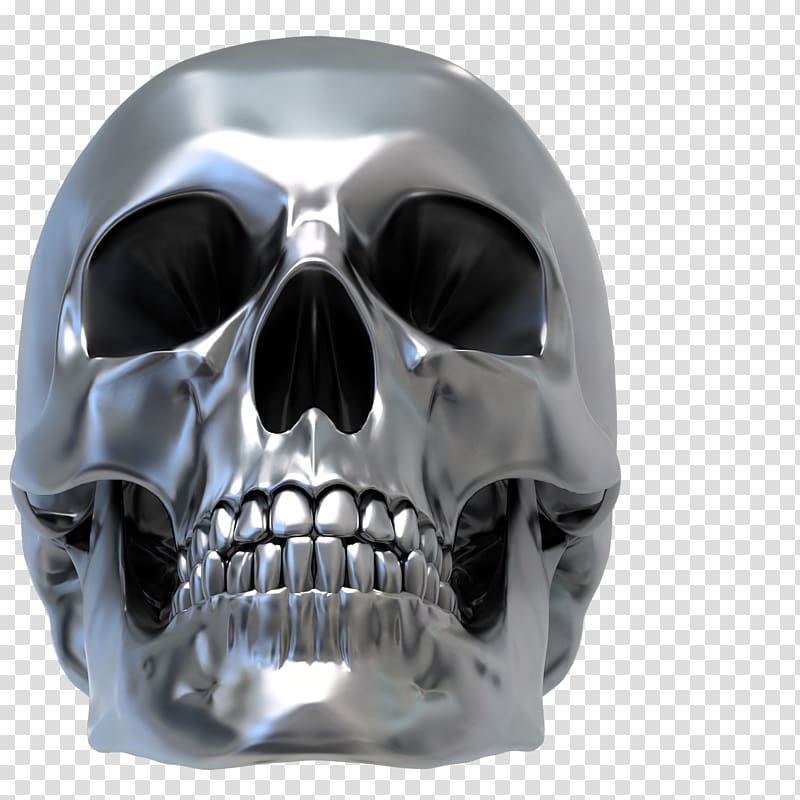 silver and black skull artwork, Skull Human skeleton Drawing, skulls transparent background PNG clipart