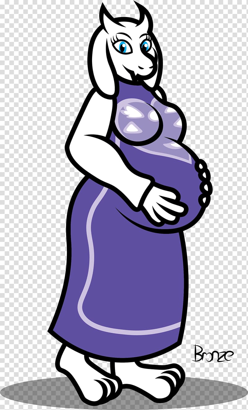 Undertale Toriel Art Goat Pregnancy, pregnancy transparent background PNG clipart