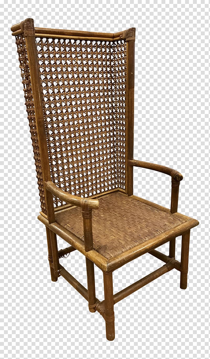 Chair Wicker Rattan Caning Garden furniture, chair transparent background PNG clipart