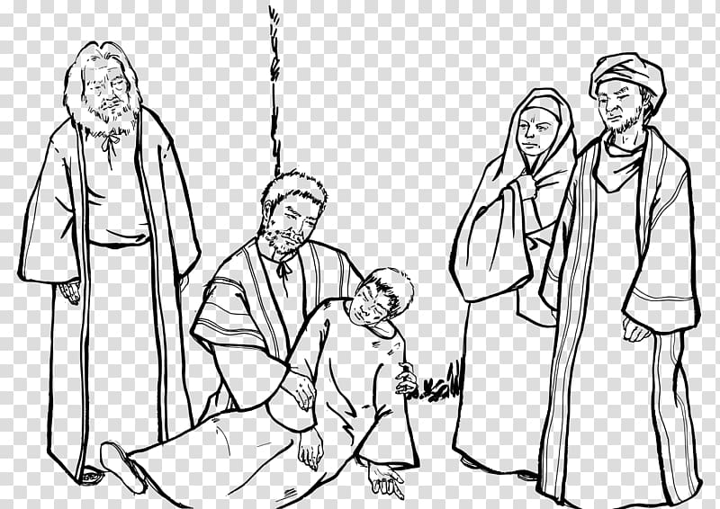 Acts of the Apostles New Testament , the old man who fell and bled transparent background PNG clipart