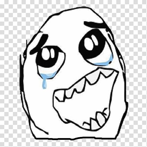 Meme, crying troll face illustration, png