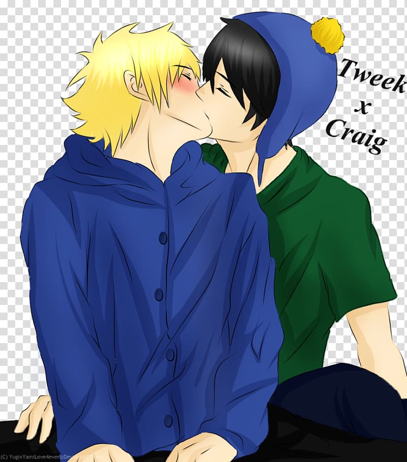 Tweek x Craig Tweek Tweak Clyde Donovan Butters Stotch Kenny McCormick, Anime transparent background PNG clipart