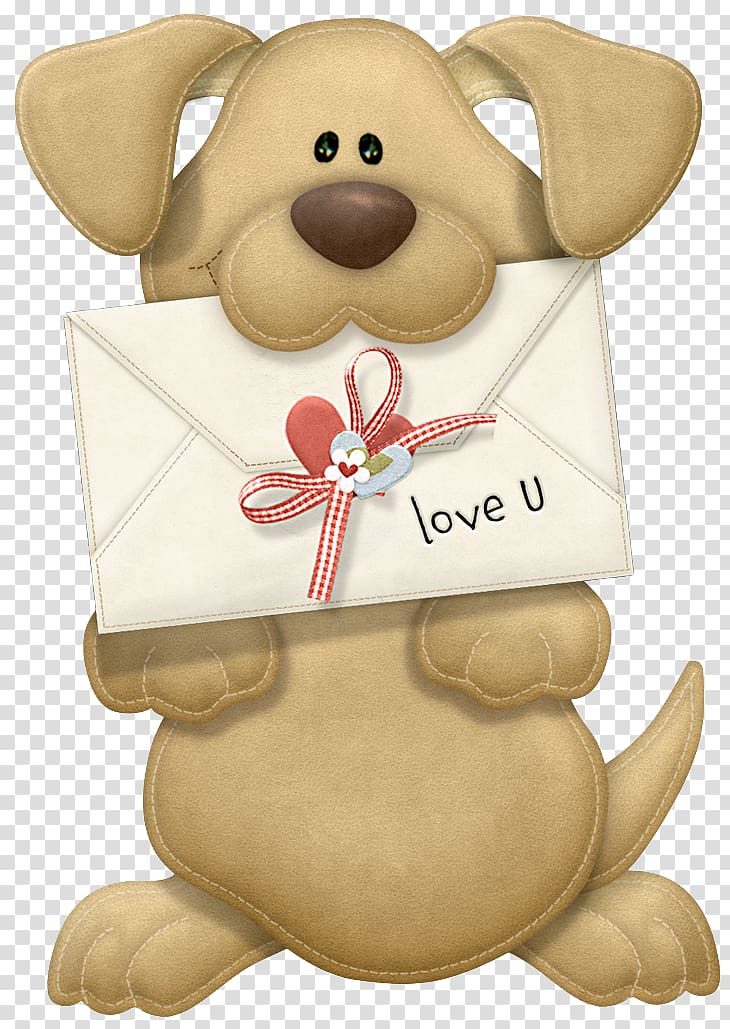 dog biting envelop illustration, Valentine Puppy Dog Valentine's Day , Valentine Puppy I Love You transparent background PNG clipart