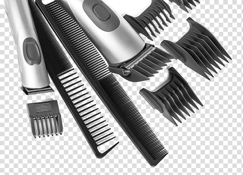 black and gray hair trimmer illustrations, Comb Beauty Parlour Barbershop Hairdresser, barber transparent background PNG clipart