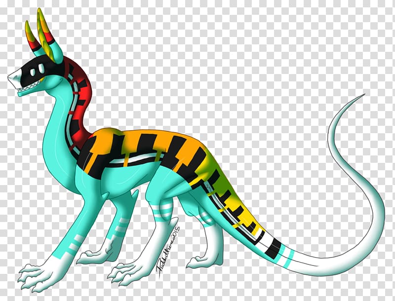 Velociraptor Terrestrial animal Dinosaur , dynamic fashion color shading background transparent background PNG clipart