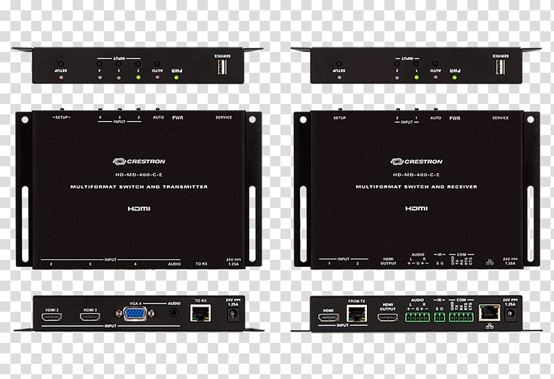 High-definition television High-definition video Serial digital interface Crestron Electronics AV receiver, Audio Control Surface transparent background PNG clipart