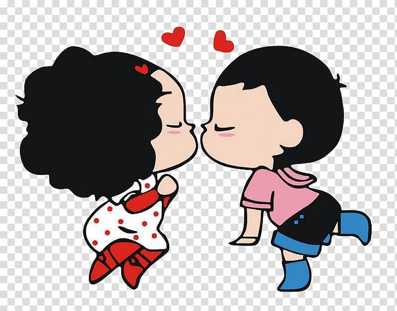 Car Bumper sticker 苏宁易购 , cartoon couples kissing transparent background PNG clipart