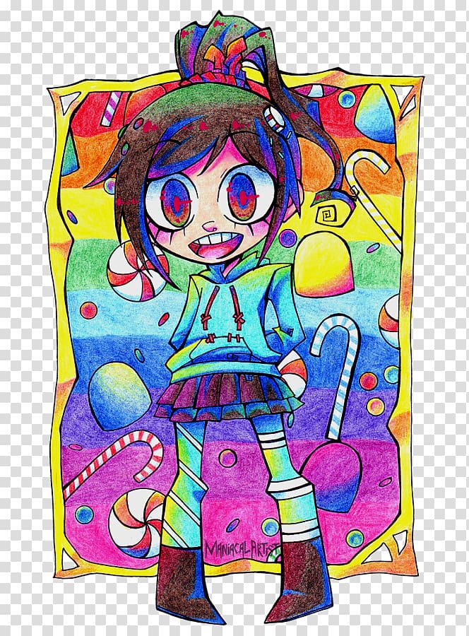 Vanellope von Schweetz Modern art Drawing Graphics, traditional art transparent background PNG clipart