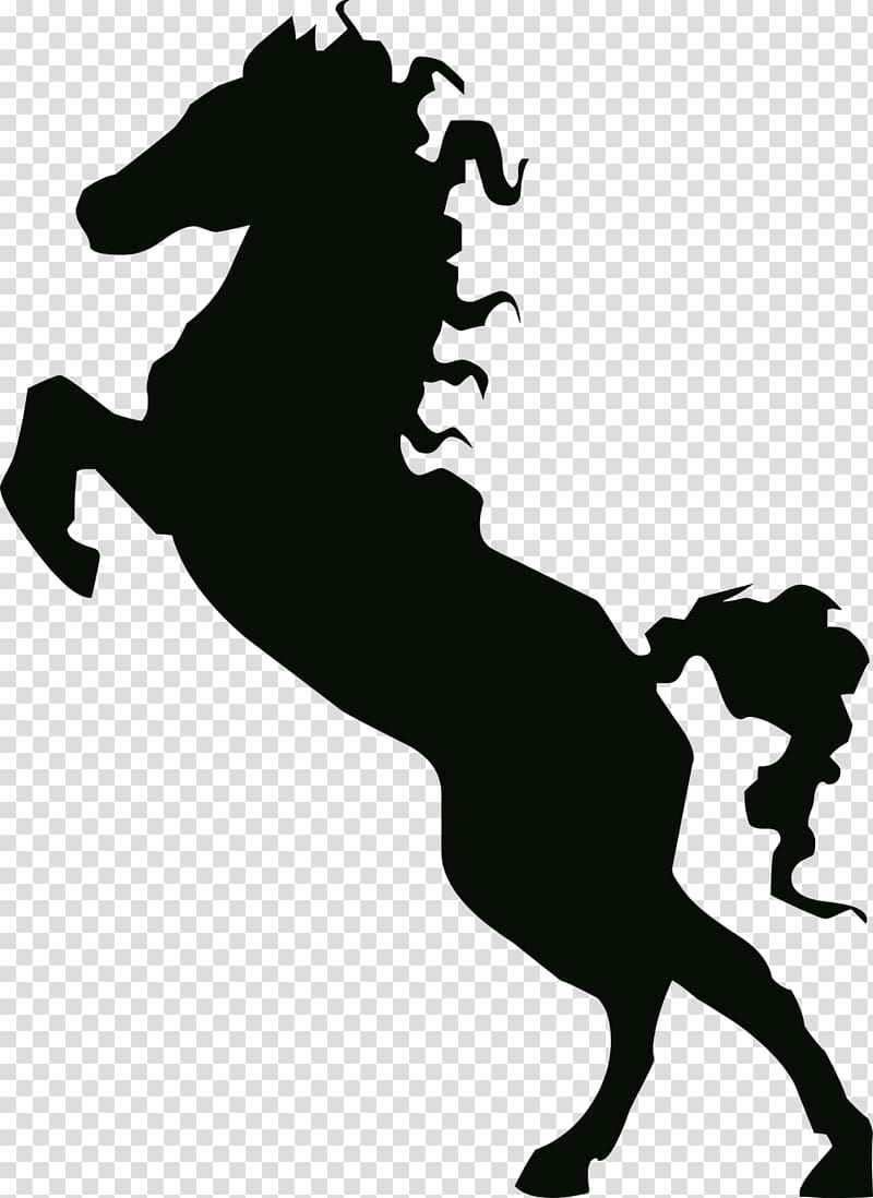 Mustang Stallion Silhouette , animal silhouettes transparent background PNG clipart