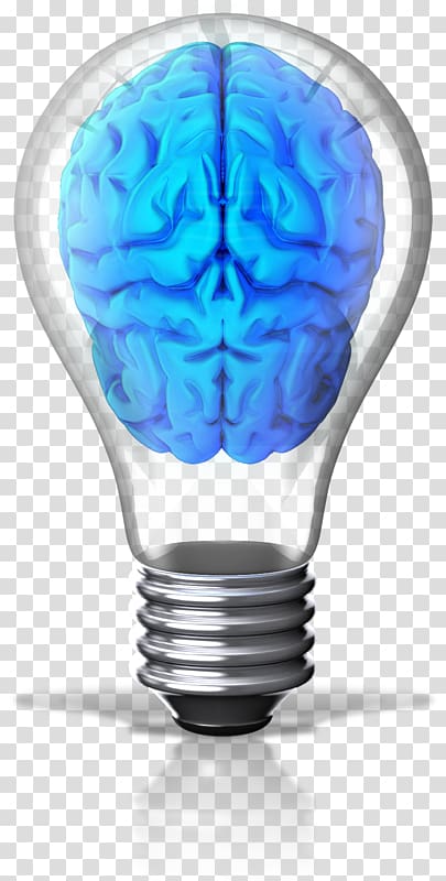 Incandescent light bulb Brain Lamp, brain bulb transparent background PNG clipart